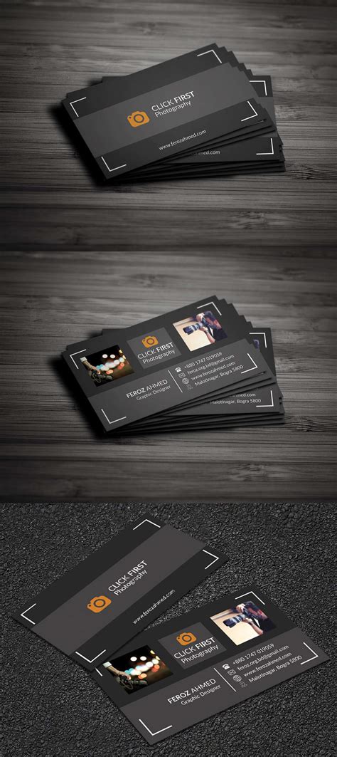 Photography Business Card Template - Free Download