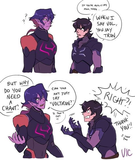 Literally me and my mom (com imagens) | Voltron, Klance, Memes engraçados