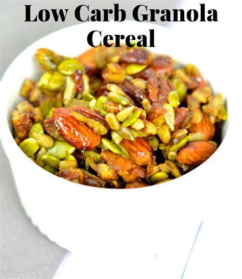 Low Carb Granola Cereal Recipe In under 30 minutes we have an amazing low carb | Cereal recipes ...