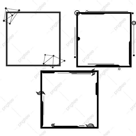 Abstract Border Design Vector Art PNG, Abstract Border Design Frame Set, Border Photo, Photo ...