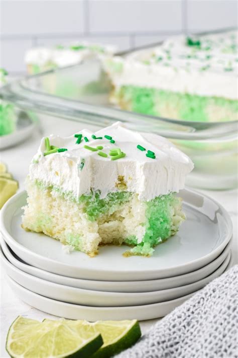 Lime Jello Poke Cake