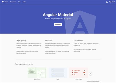 Angular Material UI component library