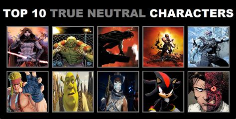 My Top 10 True Neutral Characters by SkullKiller1199 on DeviantArt