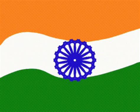 Indian National Flag Flying Animation