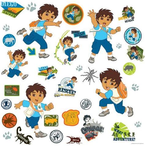 RoomMates RMK1379SCS Go Diego Go Peel Stick Wall Decals * Want additional info? Click on the ...