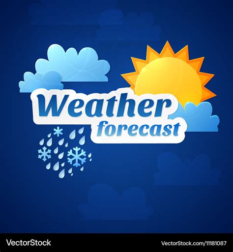 Weather forecast Royalty Free Vector Image - VectorStock