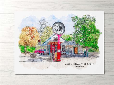 Oark General Store, Oark, Arkansas Art Print — She Studios