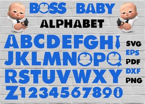 Boss Baby Letter Font