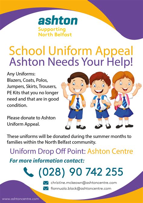 Ashton School Uniform Appeal June 2022 - Ashton Community Trust