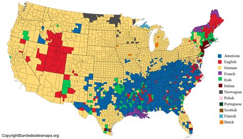 US Ancestry Map | United States Ancestry Map [USA]