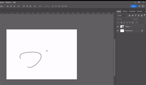 adobe photoshop - Can we add a round corner edge on line created using ...