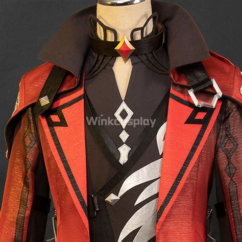 Genshin Impact Diluc Red Dead of Night Cosplay Costume – Winkcosplay