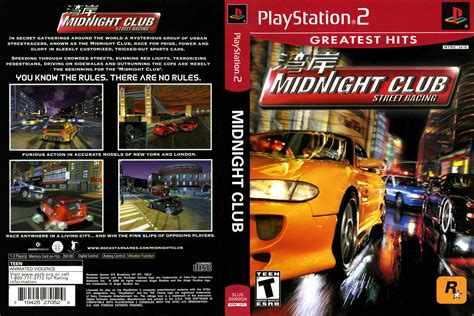 Midnight Club - Street Racing PS2 cover