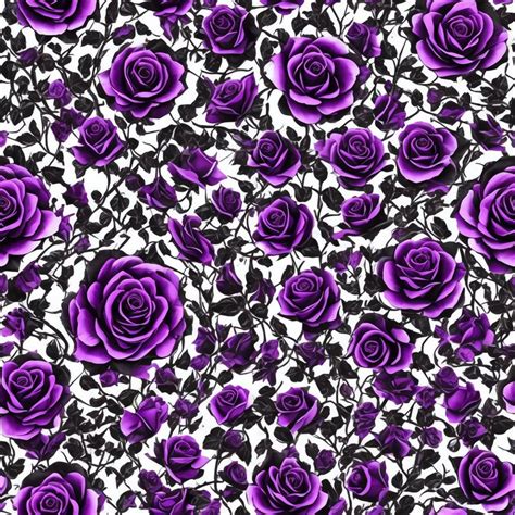 Purple Rose Patterns Digital Paper - Etsy