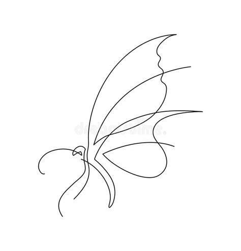 Butterfly Line Art Minimalist Logo. Thin Line Design Element Stock Vector - Illustration of logo ...
