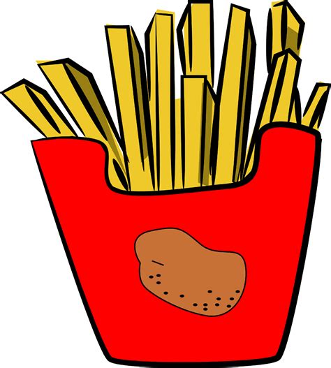 one wavy french fry clipart - Clipground