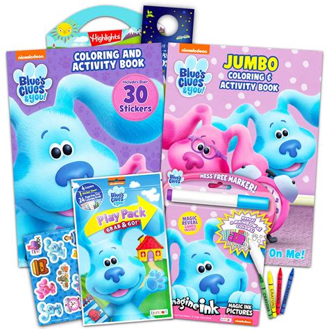 Buy Blue's Clues Coloring Book Super Set for Kids - Bundle with 4 Blue ...