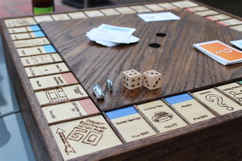 I proposed to my fiancee with a wooden Monopoly Board I built #handmade #crafts #HowTo #DIY ...