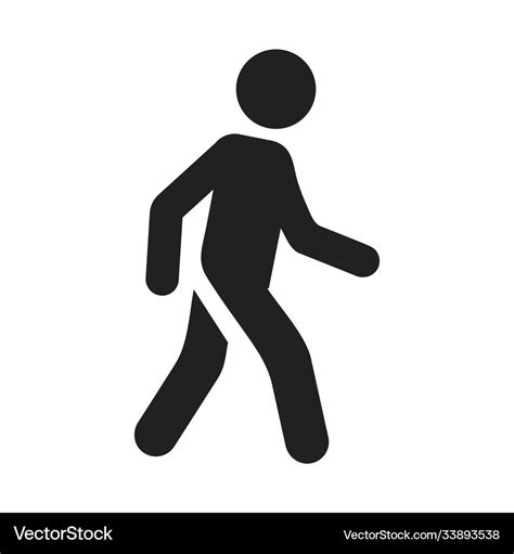 Man walking icon person walking icon Royalty Free Vector