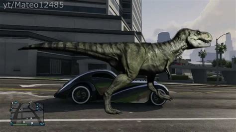 GTA 5 Dinosaurs (Dinosaurs in GTA V) - YouTube