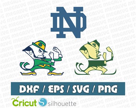 Notre Dame logo SVG Vector Design in Svg Eps Dxf Jpeg Format