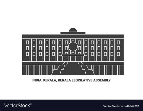 India kerala kerala legislative assembly travel Vector Image