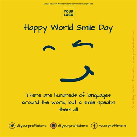 World Smile Day Poster Templates