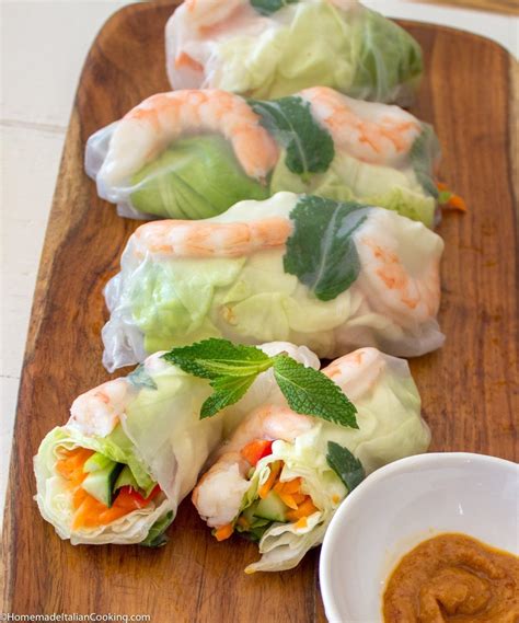 Vietnamese Spring Rolls with Shrimp – Homemade Italian Cooking