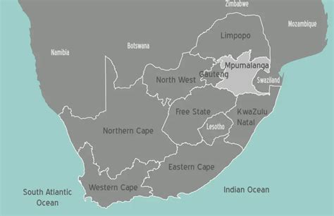 South Africa Mpumalanga Map • Mapsof.net