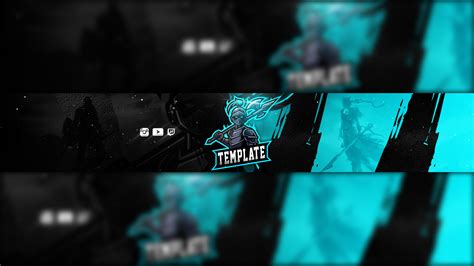 Templar Gaming Clan Mascot Banner | Free PSD - Zonic Design Download | Youtube banner design ...