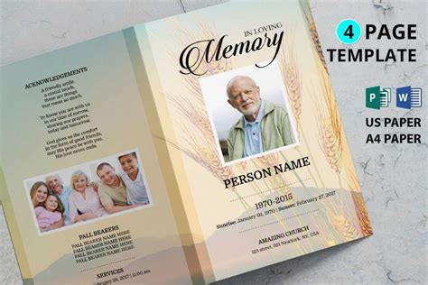 Memorial Brochure Template – Sample.gelorailmu.com