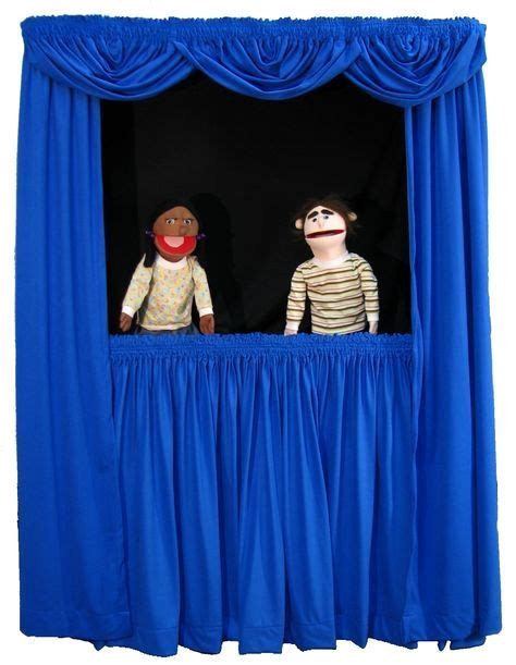 Make a puppet stage similar to this one. | Teatro de titeres, Casa de titeres, Teatro para niños