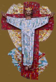 Triumphant Christ the King on the cross. Christus-victor atonement teaching | Christ the king ...