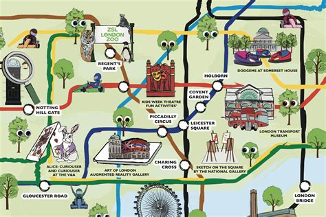 London Tube Map With Attractions