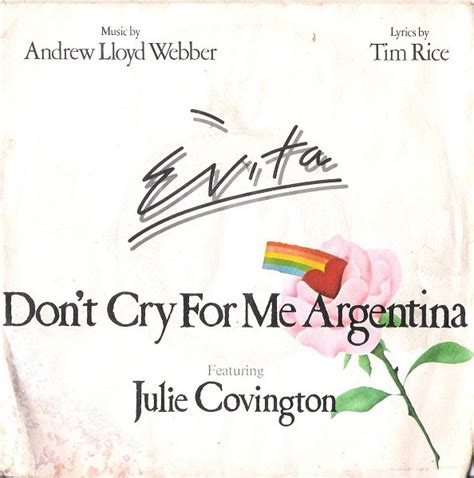 Julie Covington - Don't Cry For Me Argentina (1977, Vinyl) | Discogs