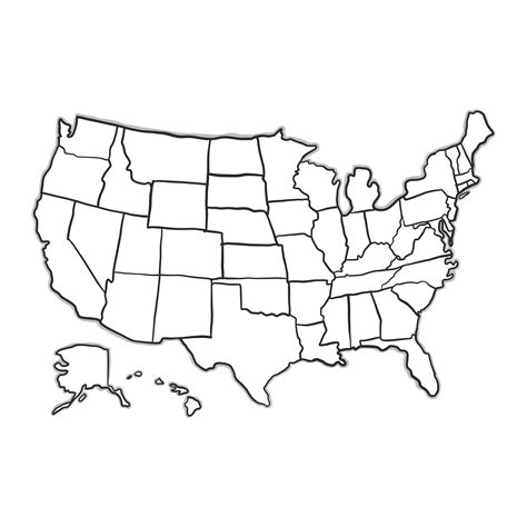 Usa Outline Vector at GetDrawings | Free download