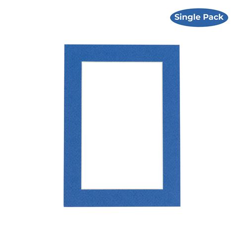 Royal Blue Acid Free 12x16 Picture Frame Mats with White Core Bevel Cut for 11x14 Pictures ...