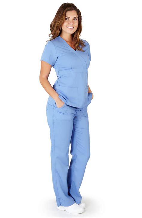 Natural Uniforms ULTRASOFT MOCK WRAP SCRUB TOP (STYLE# 8115)