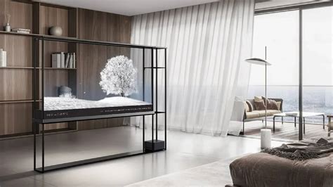 LG reveals transparent OLED TV that turns invisible when turned off ...