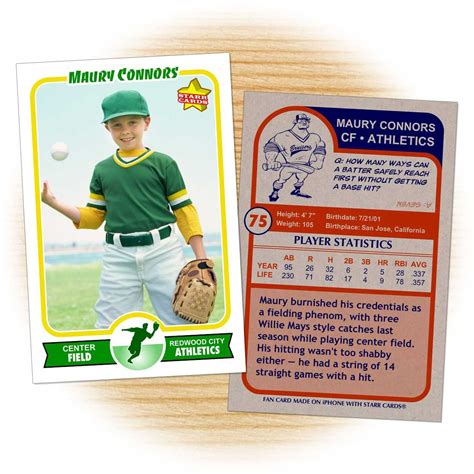 Custom Baseball Cards Template