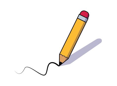 pencil icon vector logo, minimalism, simple flat drawing 15068990 Vector Art at Vecteezy