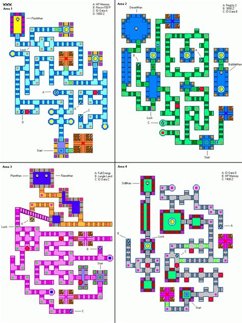 Mega Man Battle Network 3 Blue Version - Map Collection/FAQ