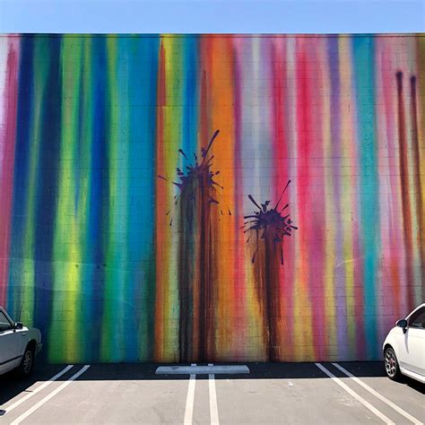 Dripping Paint Wall in Pasadena, CA (18 Photos)