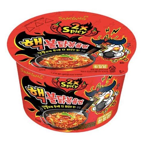 2x Spicy Bowl Hot Chicken Flavor Ramen, 105g - Tjin's Toko