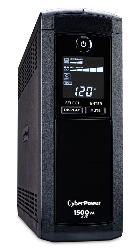 CyberPower CP1500AVRLCD Intelligent LCD UPS System, 1500VA/900W, 12 ...