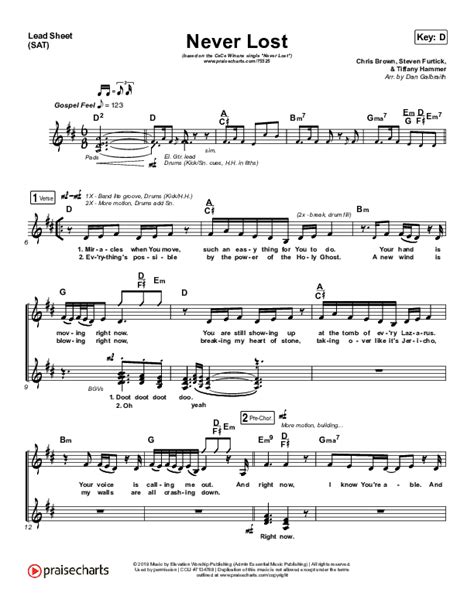 Never Lost Sheet Music PDF (CeCe Winans) - PraiseCharts