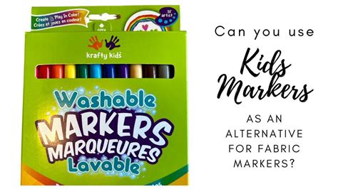 Can You Use Kids' Markers as Fabric Markers?