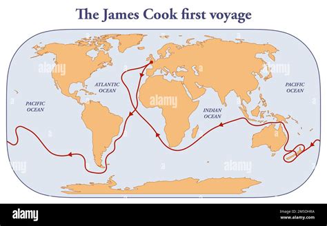 A Map Showing The Route Of The Resolution And Discovery During Download ...