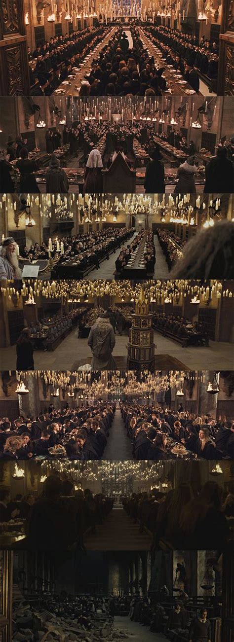 In the Harry Potter movies (2001-2011) the scenes within the Great Hall ...