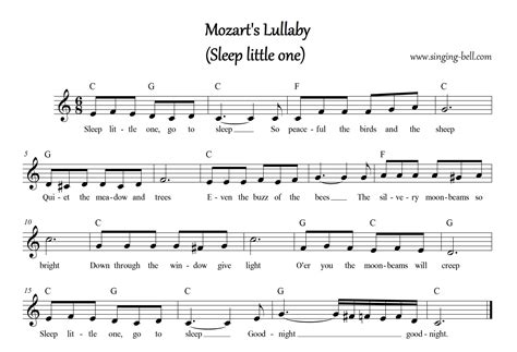 Mozart's Lullaby (Sleep, Little One) | Free Nursery Rhymes